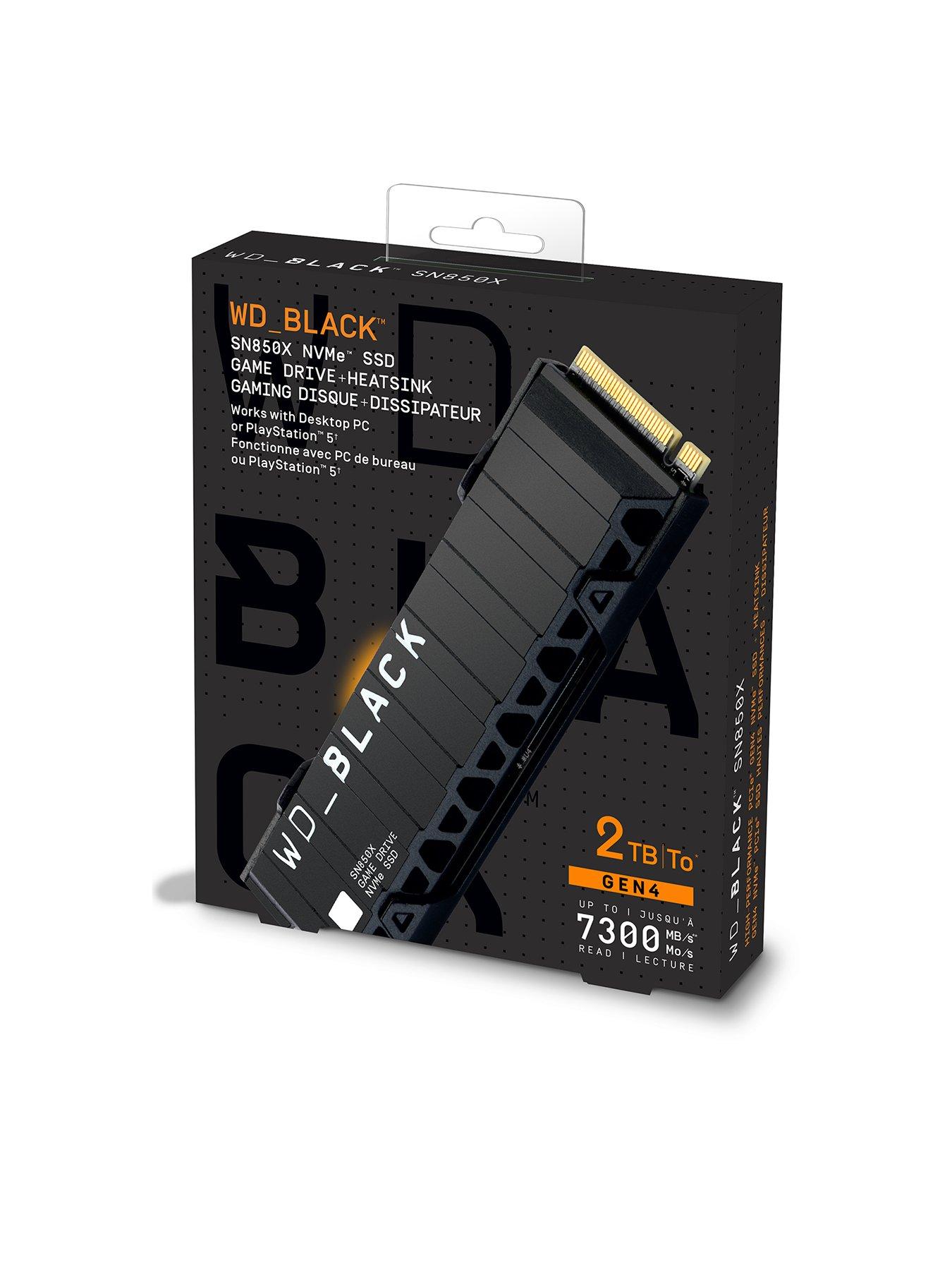 Western Digital WD_BLACK 1TB SN850X Heatsink SSD M.2 PCIe | very.co.uk