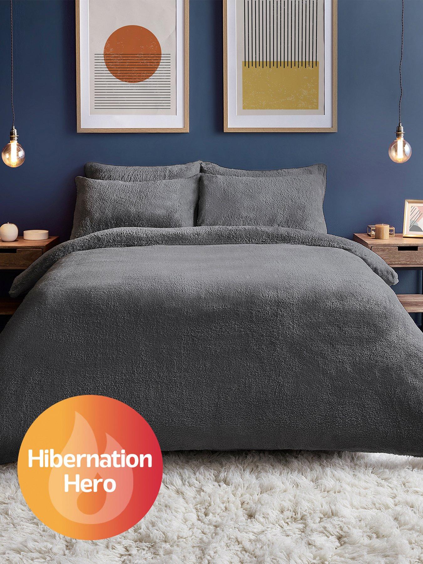 Grey teddy hot sale duvet