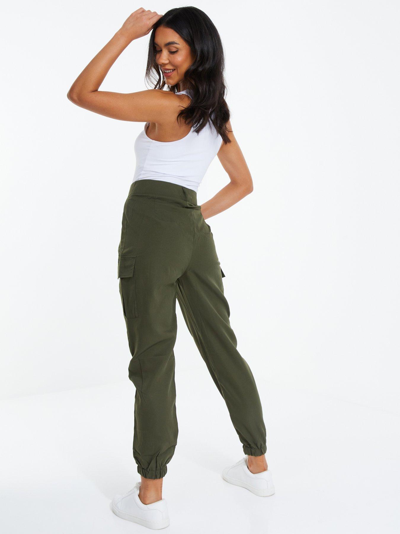 Cargo pants with deals cuffed hems