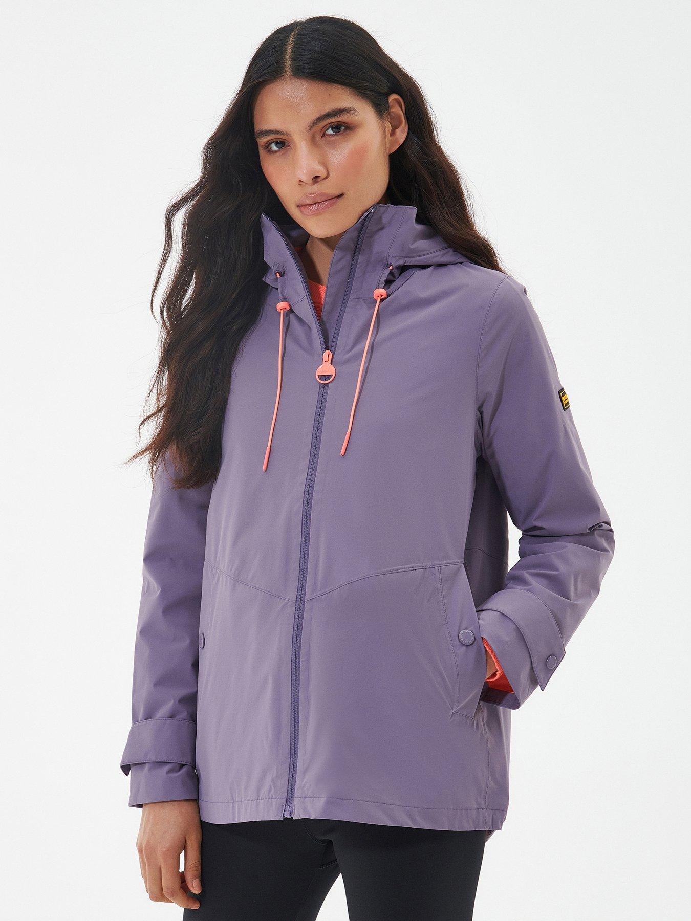 Lilac waterproof outlet jacket