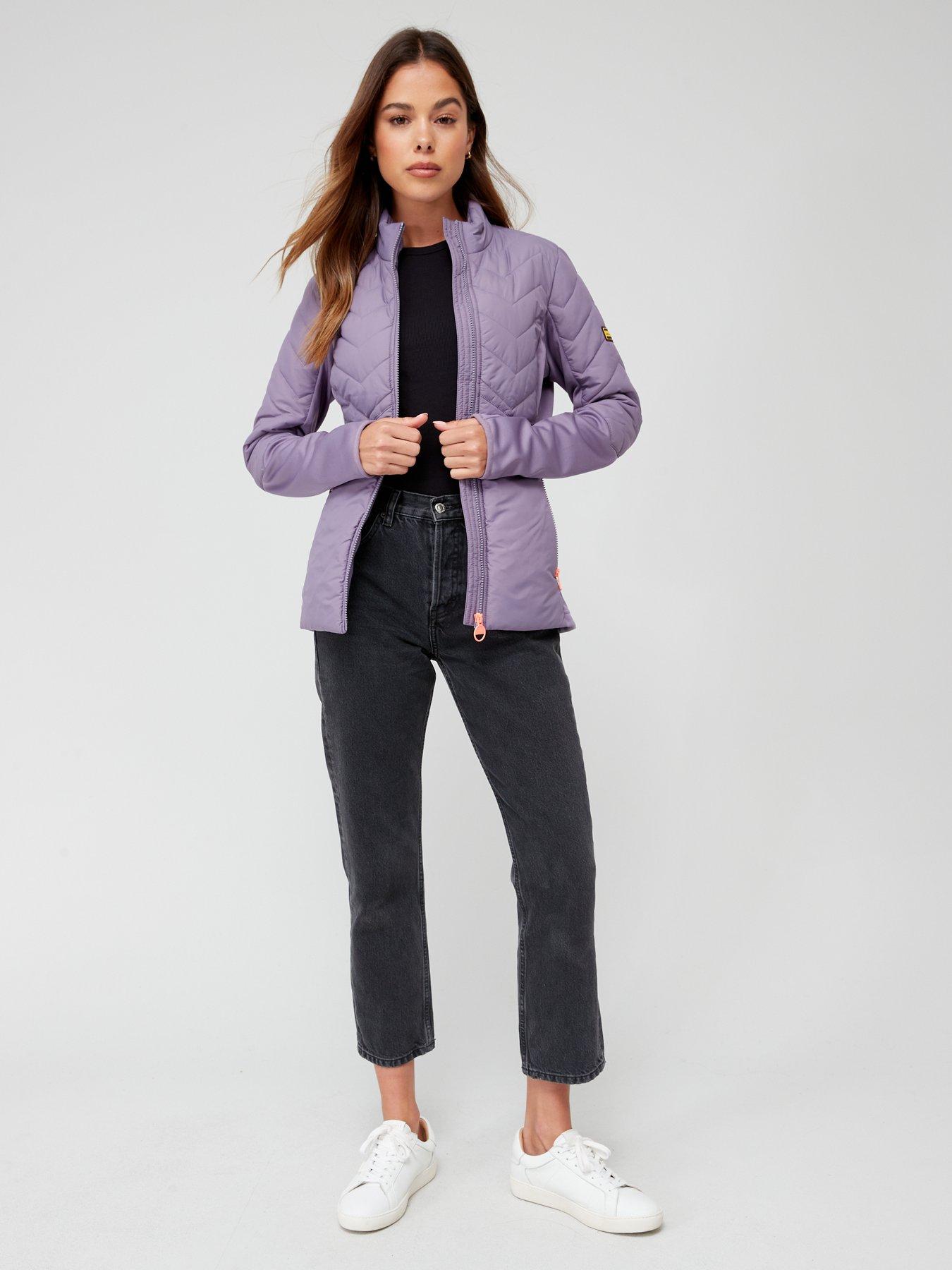 Barbour International Grainger Quilted Zip-through Sweat - Lilac