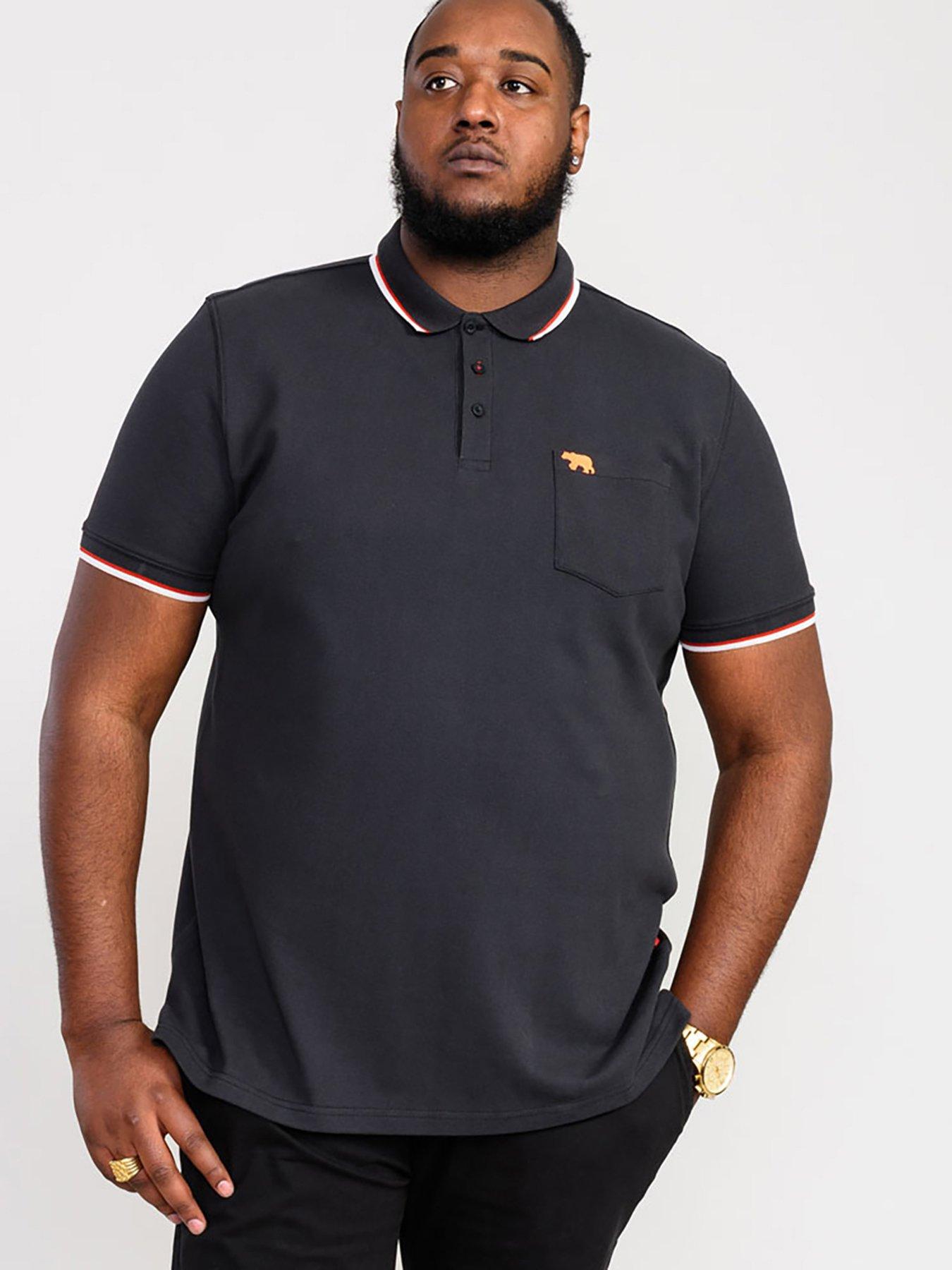 undefined Kirby Two Colour Tipping Pique Polo Shirt