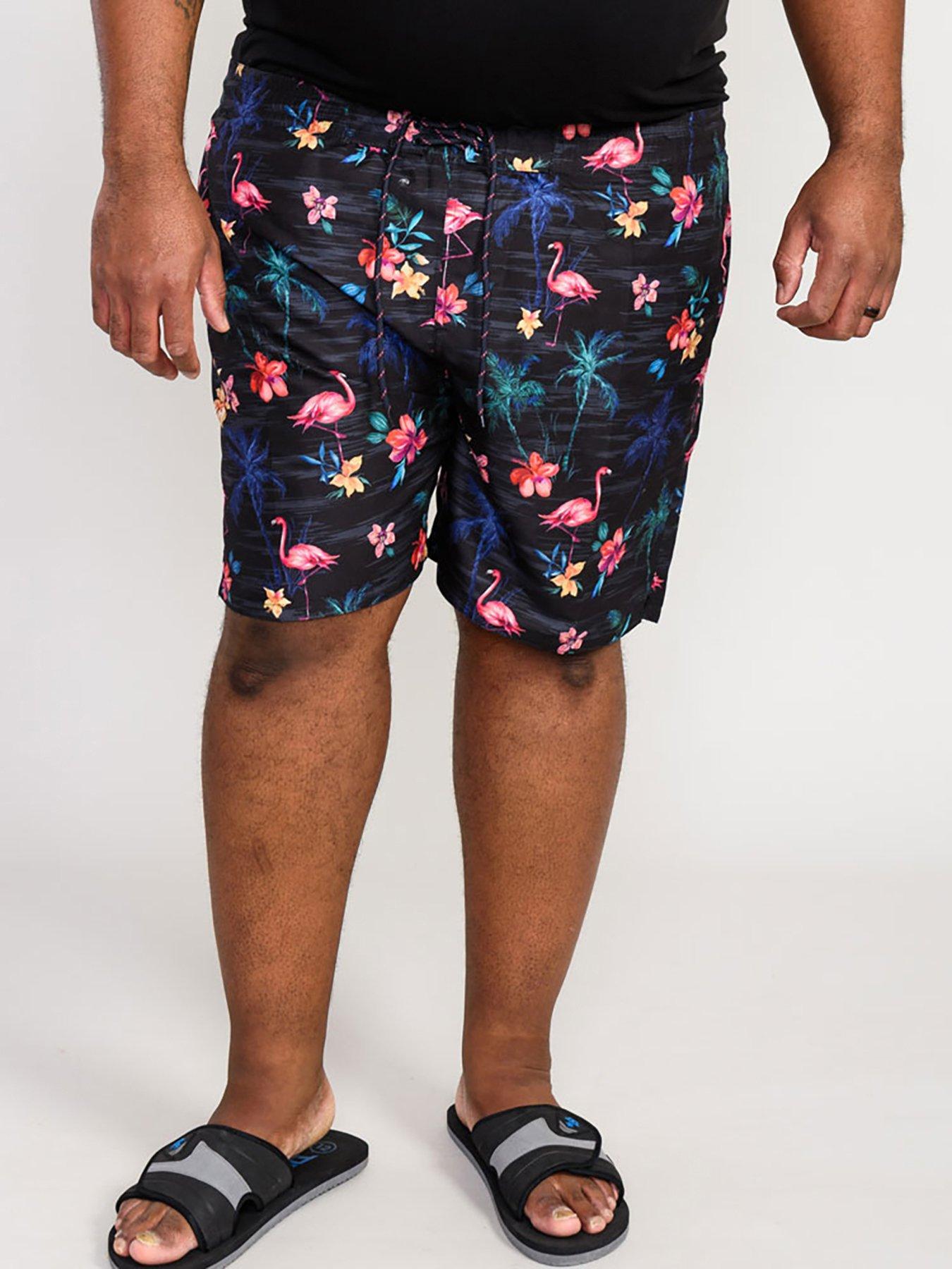 undefined Campton Flamingo Print Swim Shorts