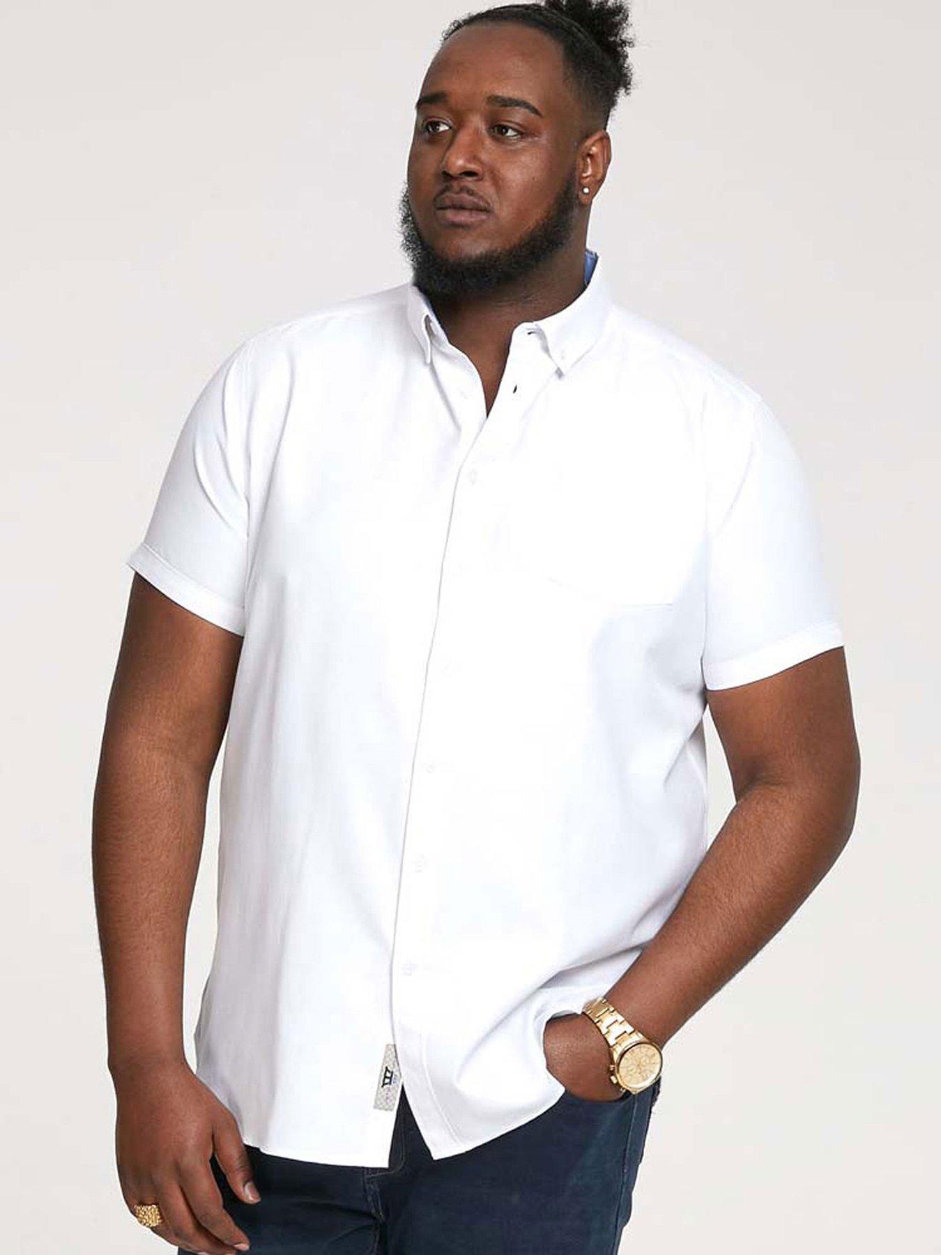 undefined James Basic Oxford Short Sleeve Shirt -White