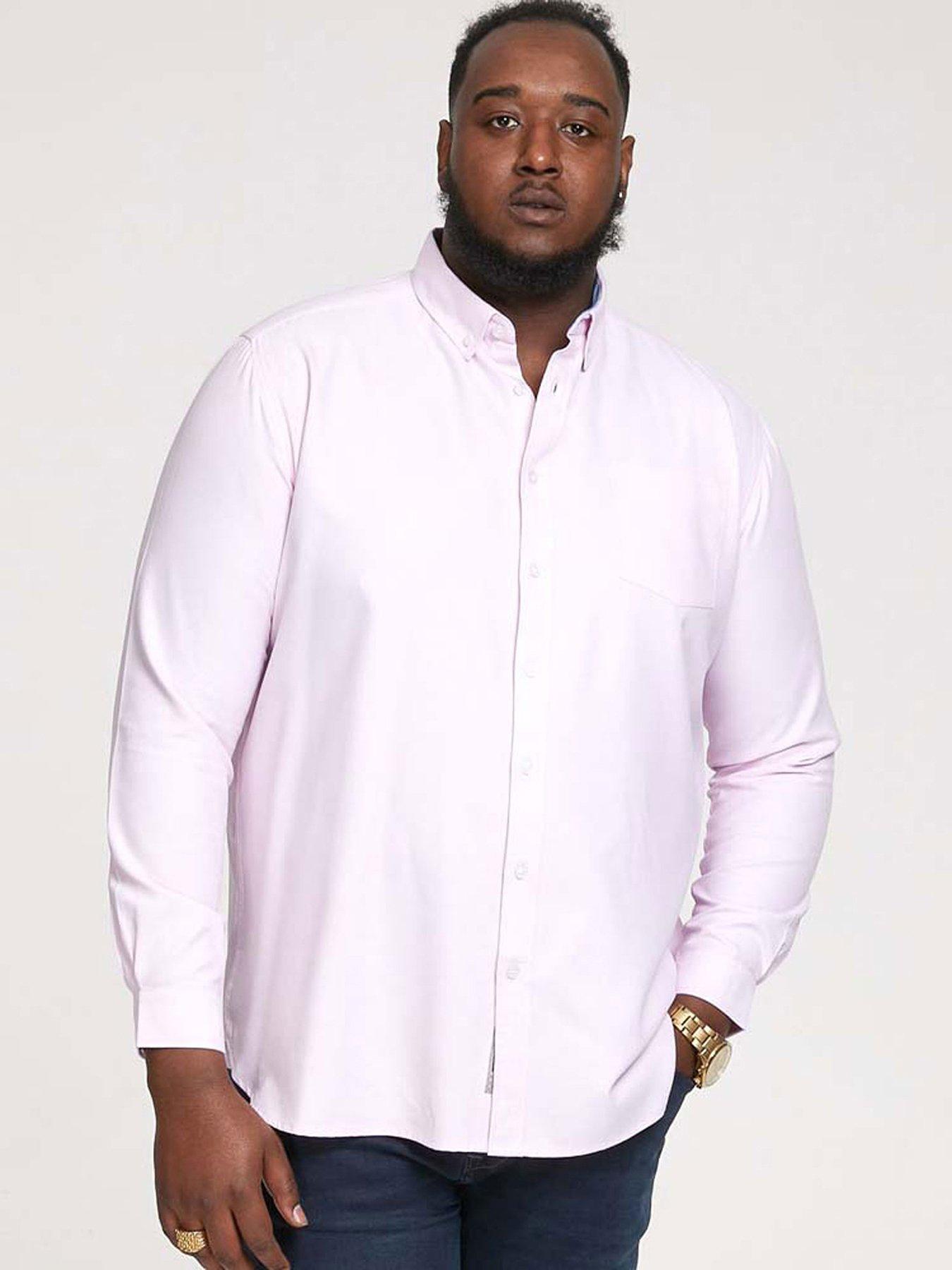undefined Richard Basic Oxford Long Sleeve Shirt -Pink