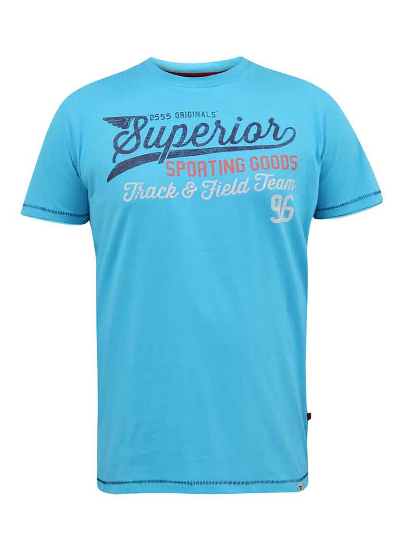Image 3 of 4 of D555 Rushden Superior Printed T-Shirt - Blue