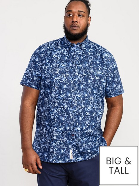 d555-padbury-floral-print-button-down-collar-shirt