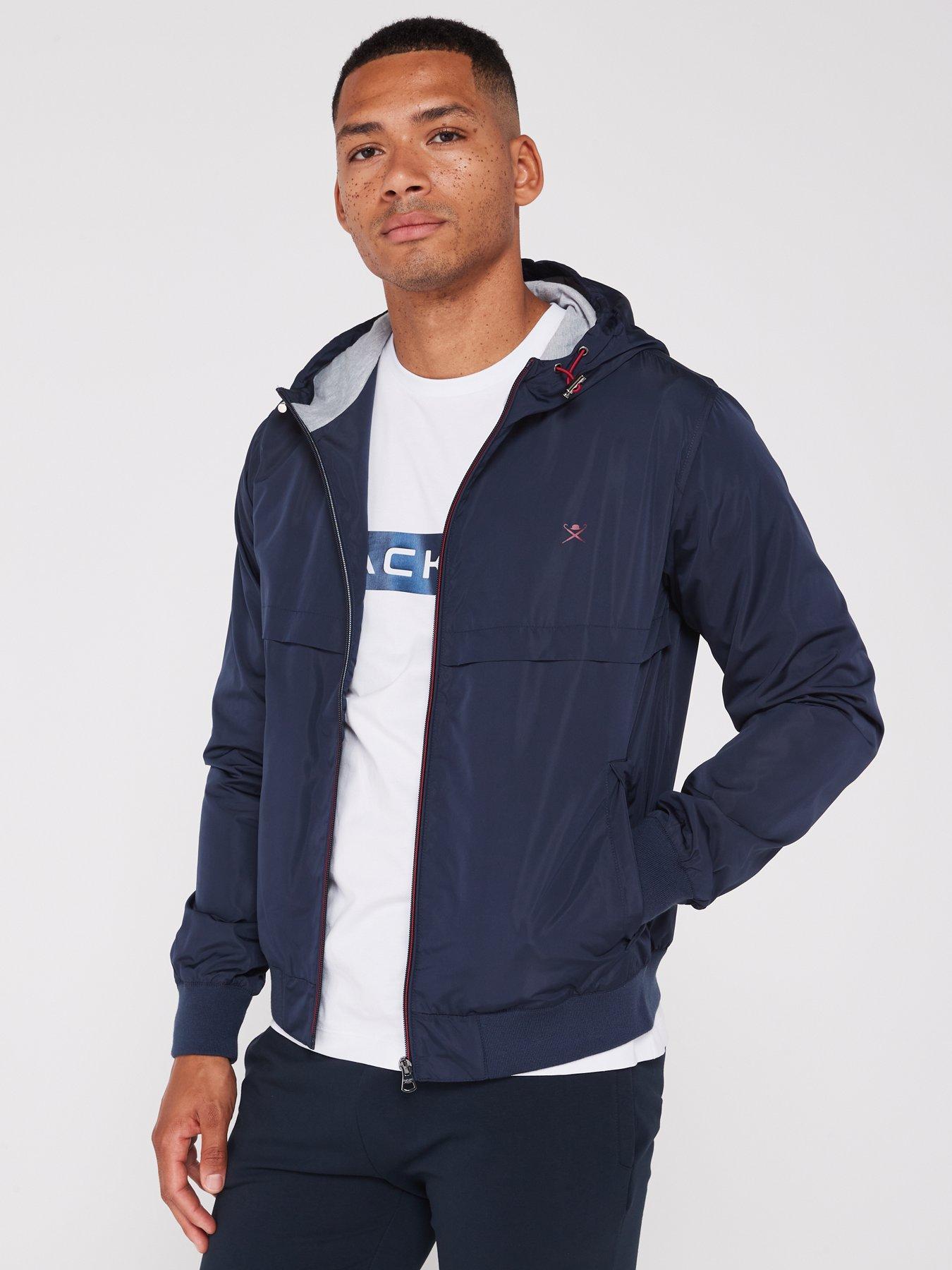 Hackett Heritage Windbreaker Jacket - Navy | very.co.uk