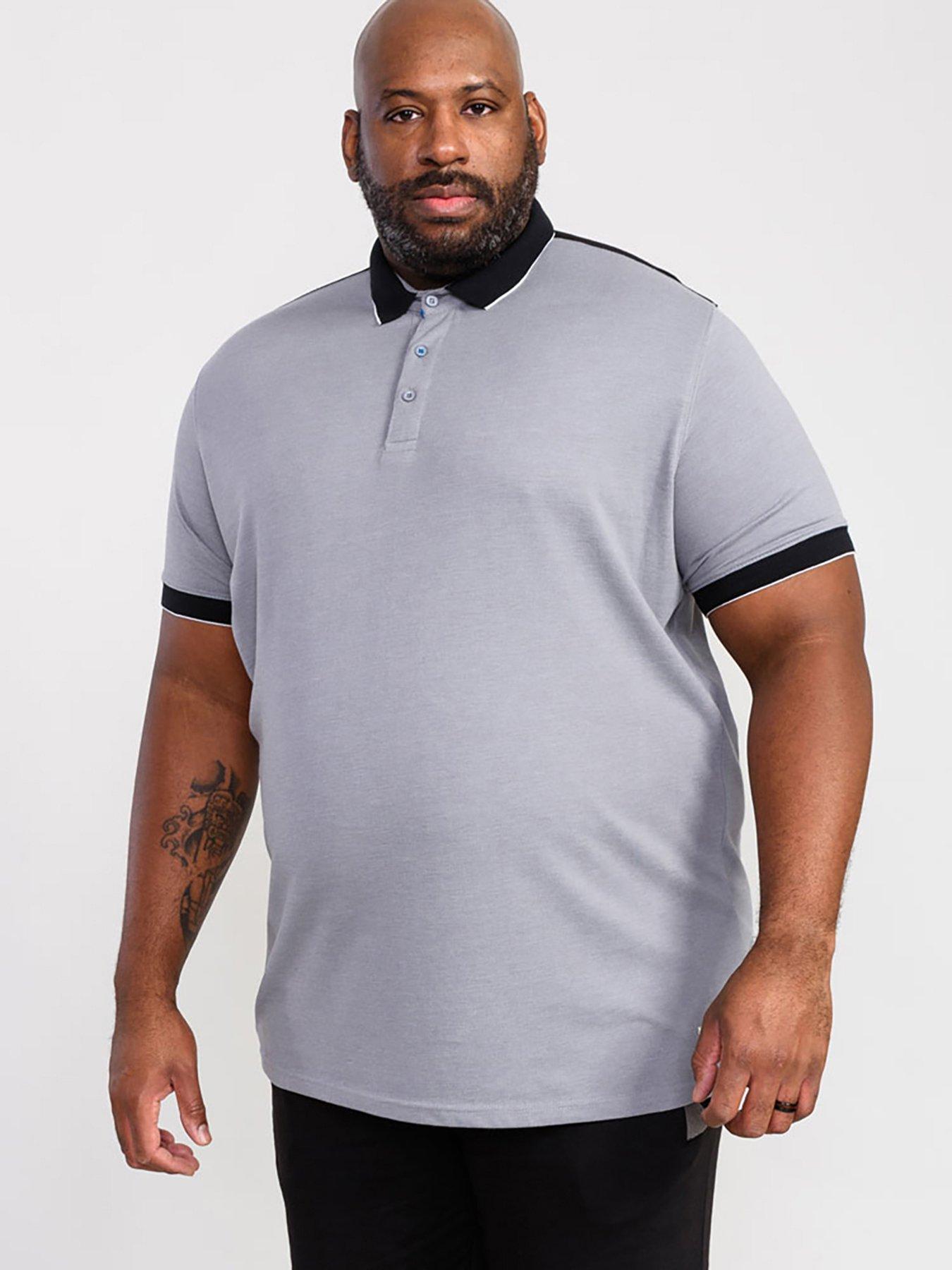 undefined Prinstead with Ribbed Collar and Cuff Pique Polo Shirt