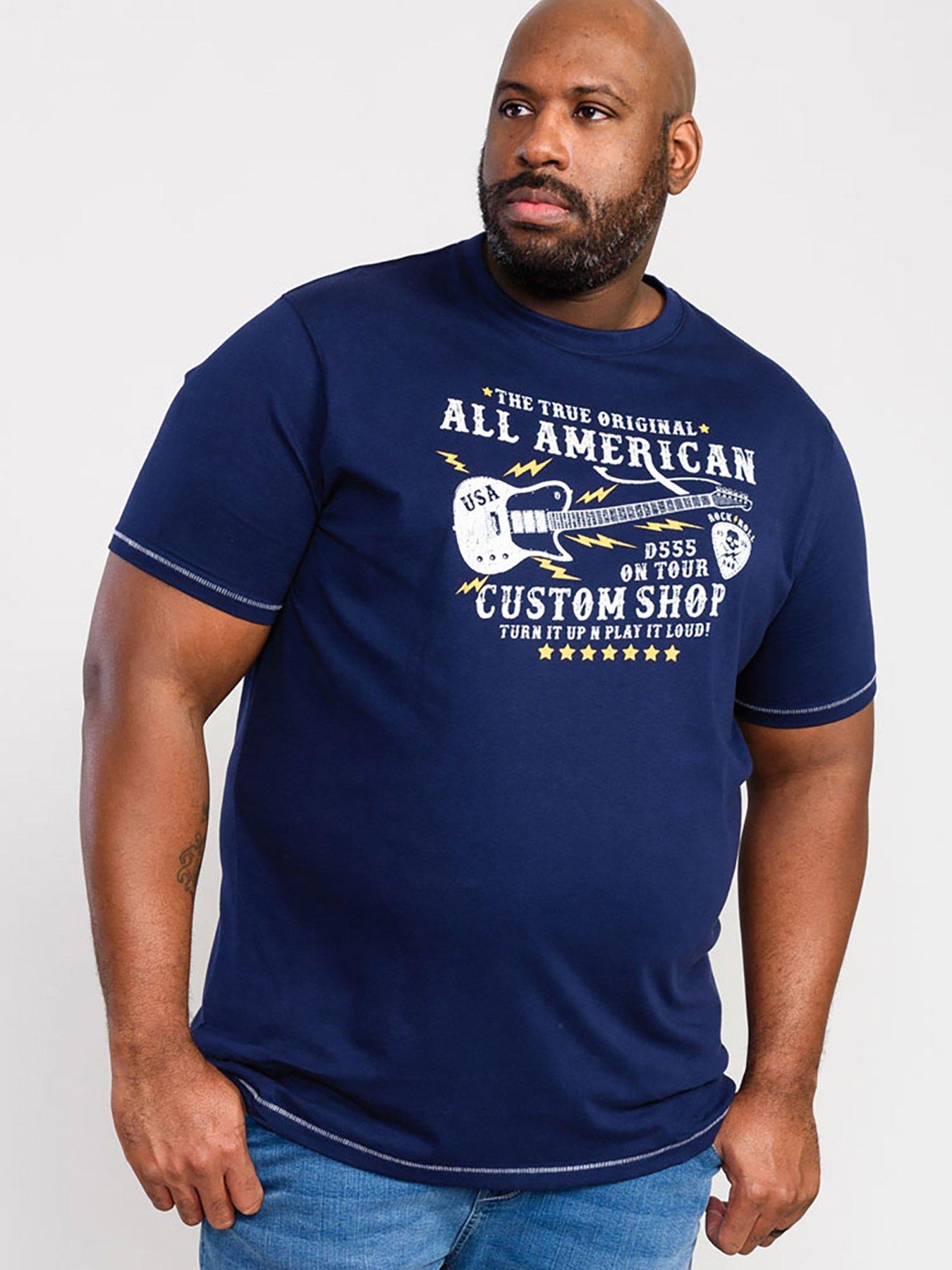 undefined Bronte All American Guitar Printed T-Shirt - Navy