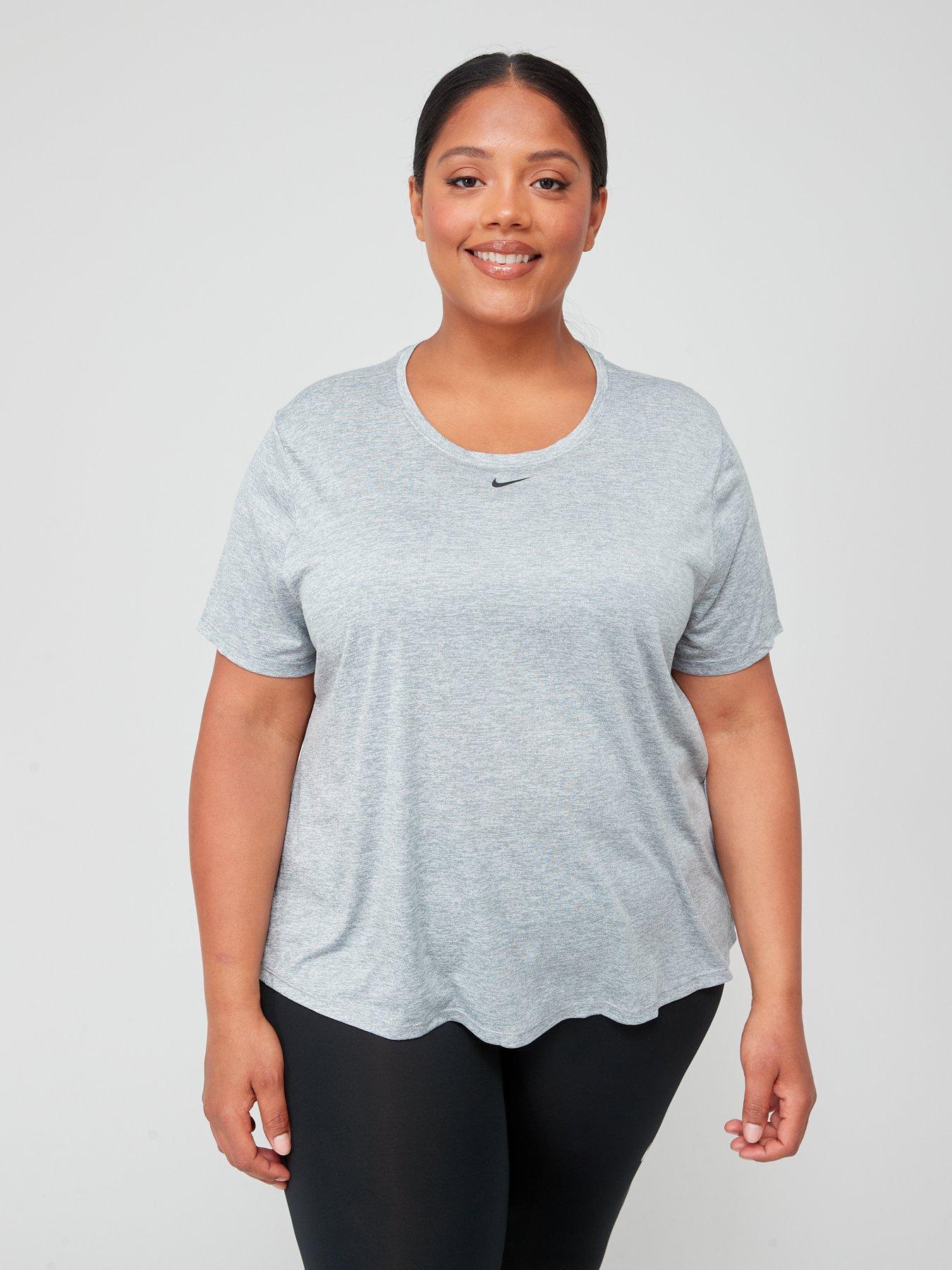 Nike Curve The One Short Sleeve T Shirt Grey very