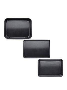 Product photograph of Tower Precision Plus 3-piece Bakeware Set from very.co.uk