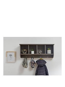 Product photograph of Gfw Kempton Wall Rack - Grey from very.co.uk
