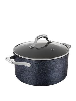 Product photograph of Tower Trustone 24 Cm Casserole Pan With Lid from very.co.uk