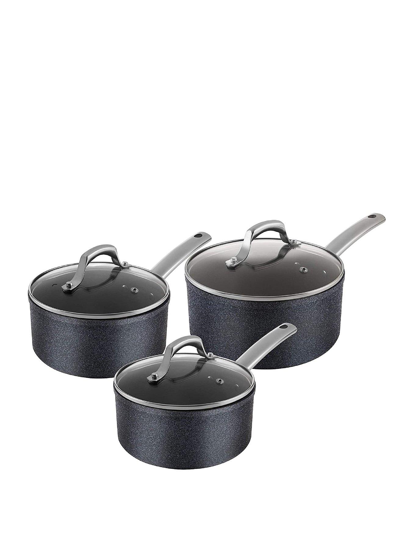 Product photograph of Tower Trustone 3 Piece Pan Set from very.co.uk