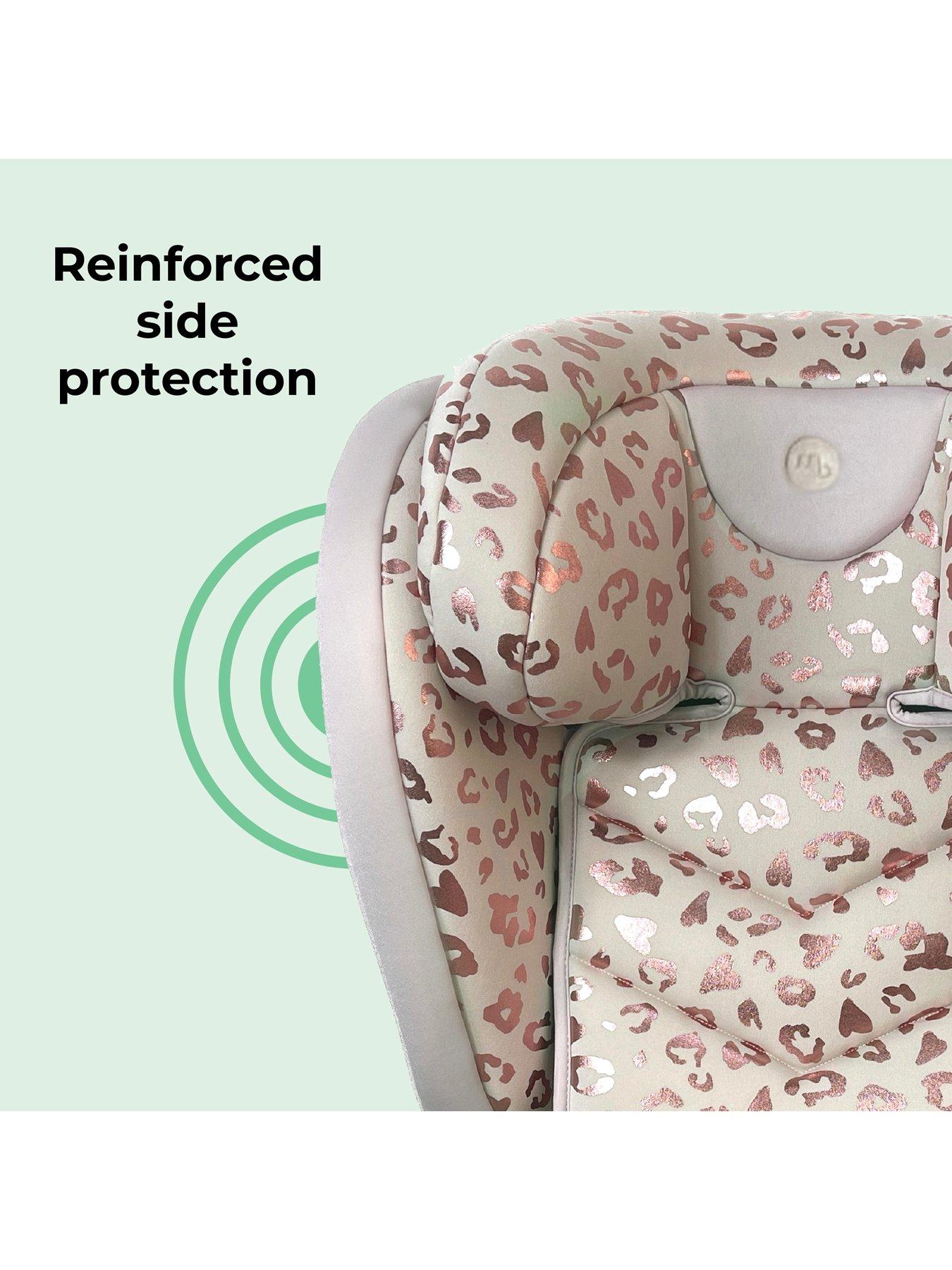 Image 7 of 7 of My Babiie iSize Blush Leopard Car Seat (100-150cm)