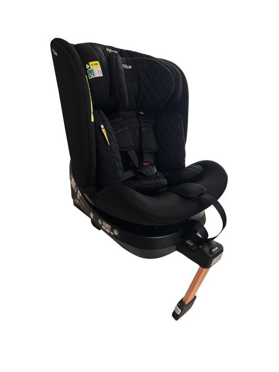 stillFront image of my-babiie-billie-faiers-isize-quilted-black-spin-car-seat-40-150cm