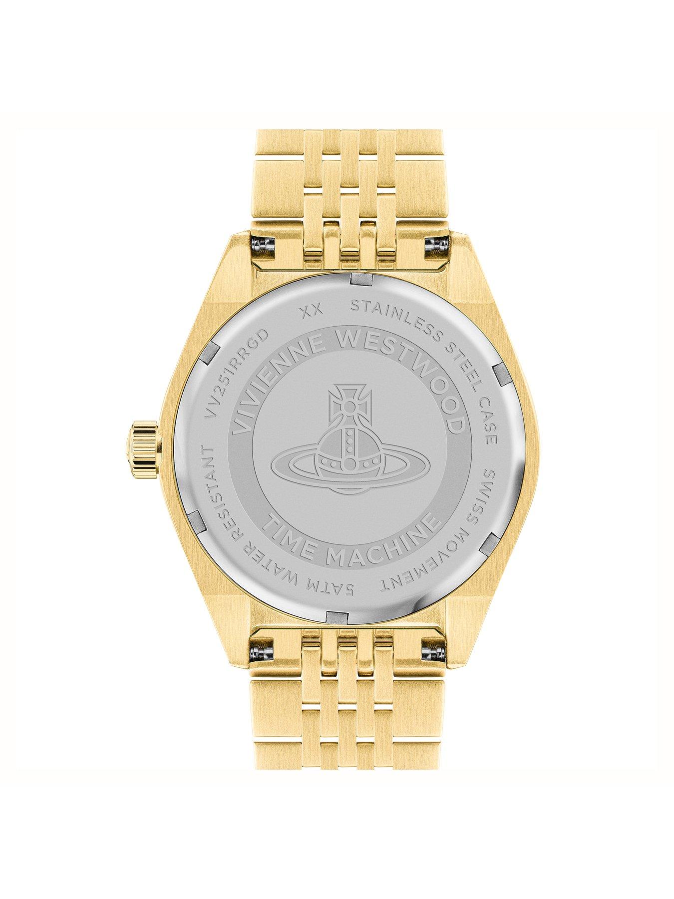 Image 4 of 5 of Vivienne Westwood Lady Sydenham Ladies Quartz Watch with Hot Pink Dial &amp; Gold Stainless Steel Bracelet