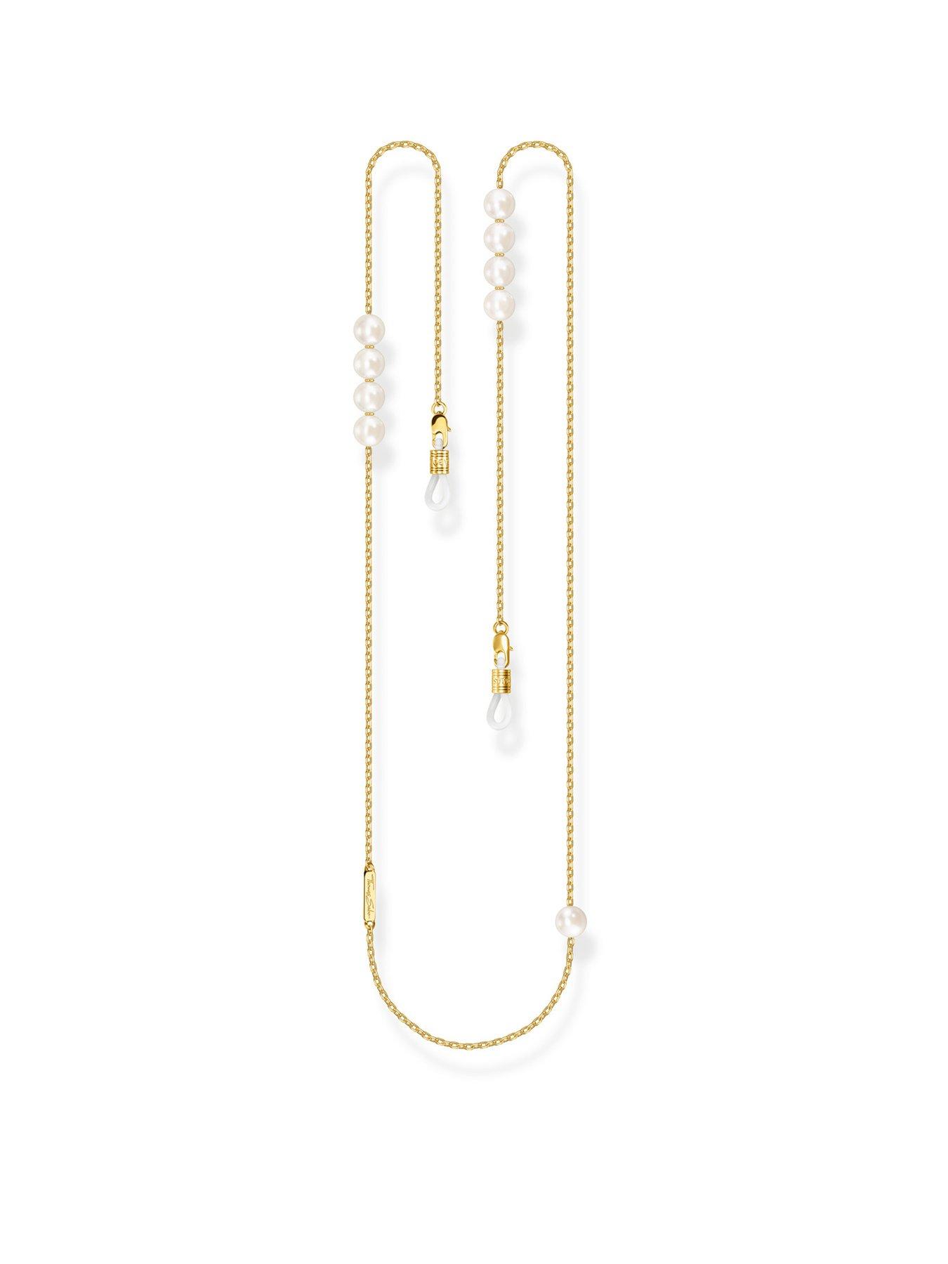 Thomas Sabo Gold Faux Pearl Sunglasses Chain