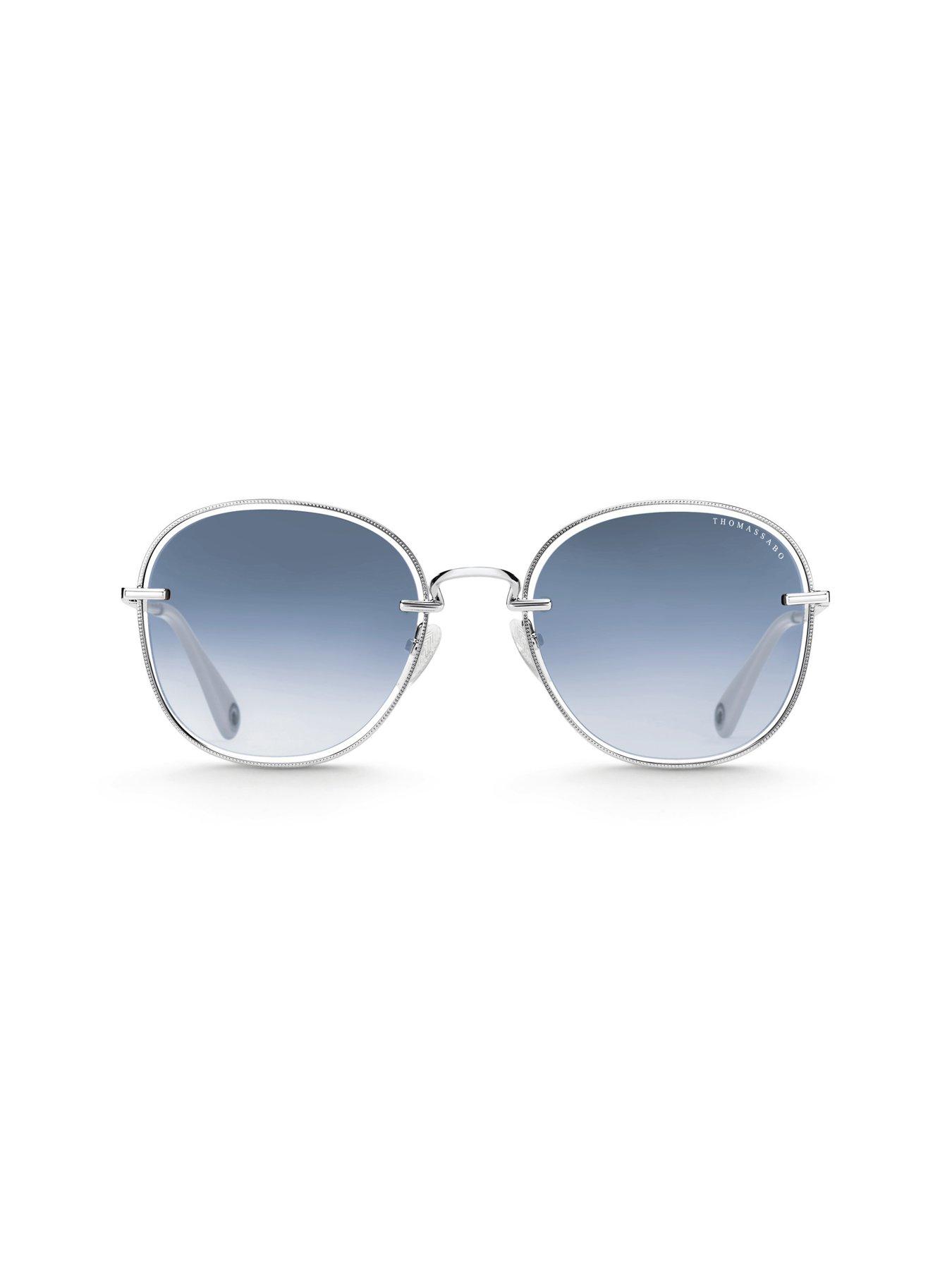 Image 3 of 5 of Thomas Sabo Mia Blue Oversized Sunglasses