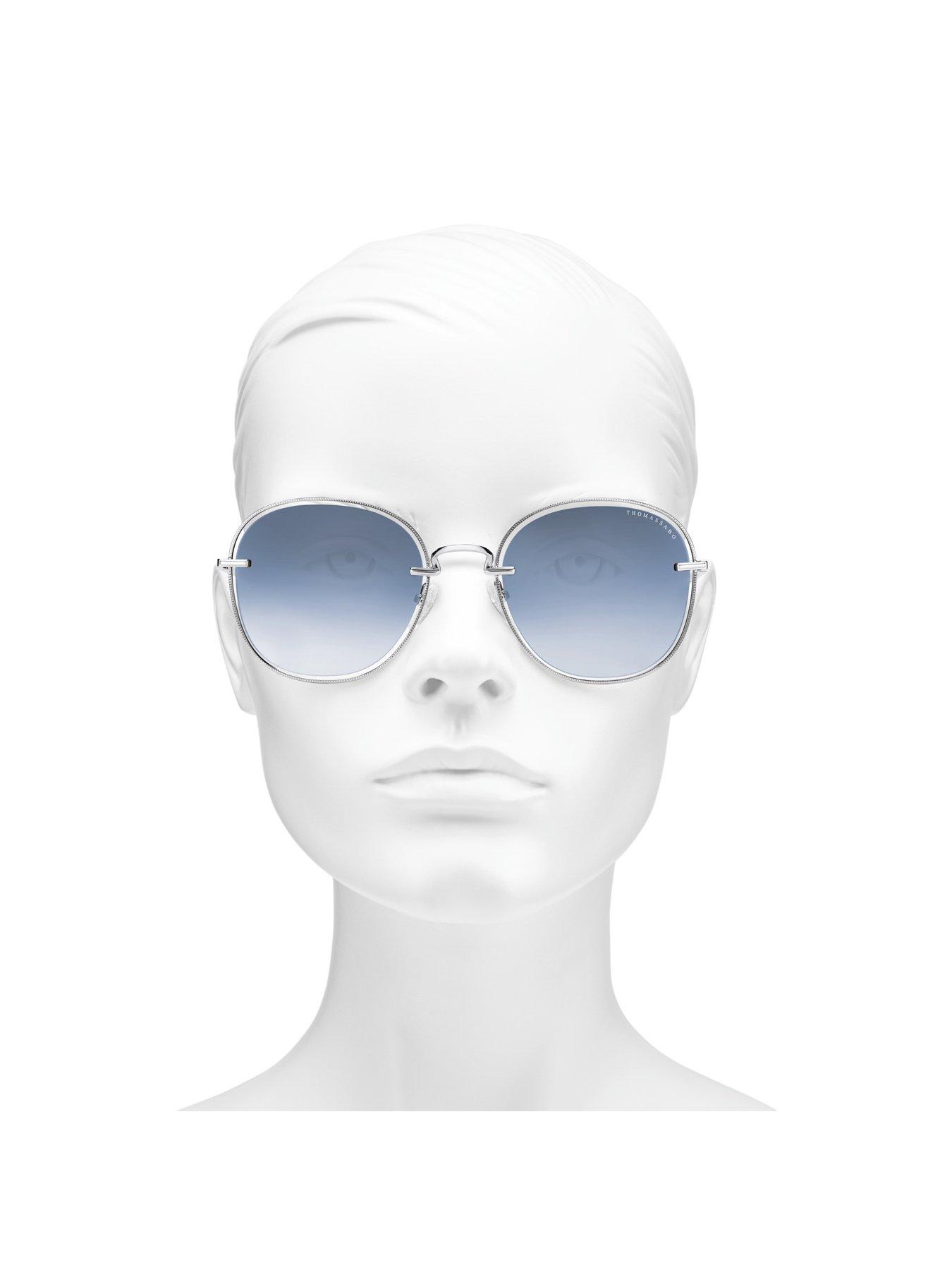 Image 4 of 5 of Thomas Sabo Mia Blue Oversized Sunglasses