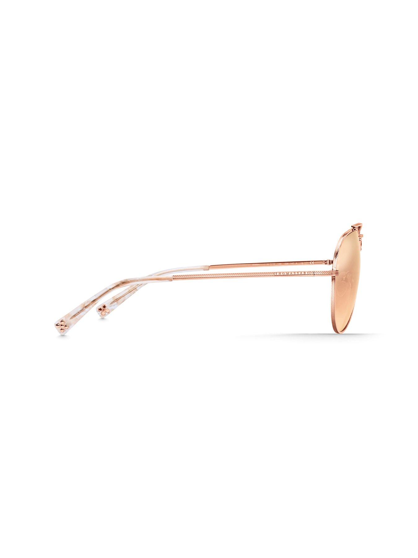 Image 2 of 6 of Thomas Sabo Harrison Pink Pilot Sunglasses