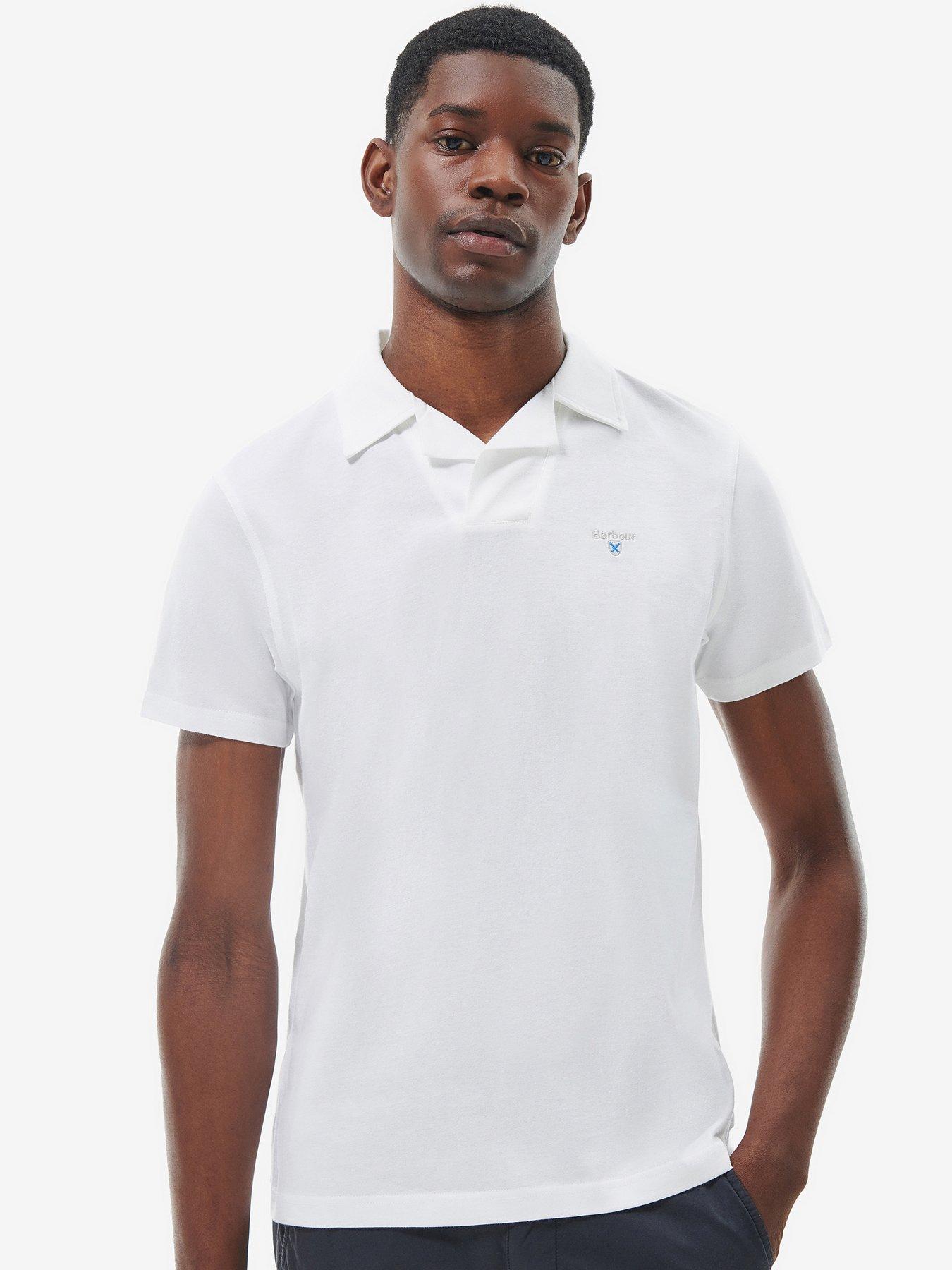 Barbour Consett Polo Shirt - White | very.co.uk