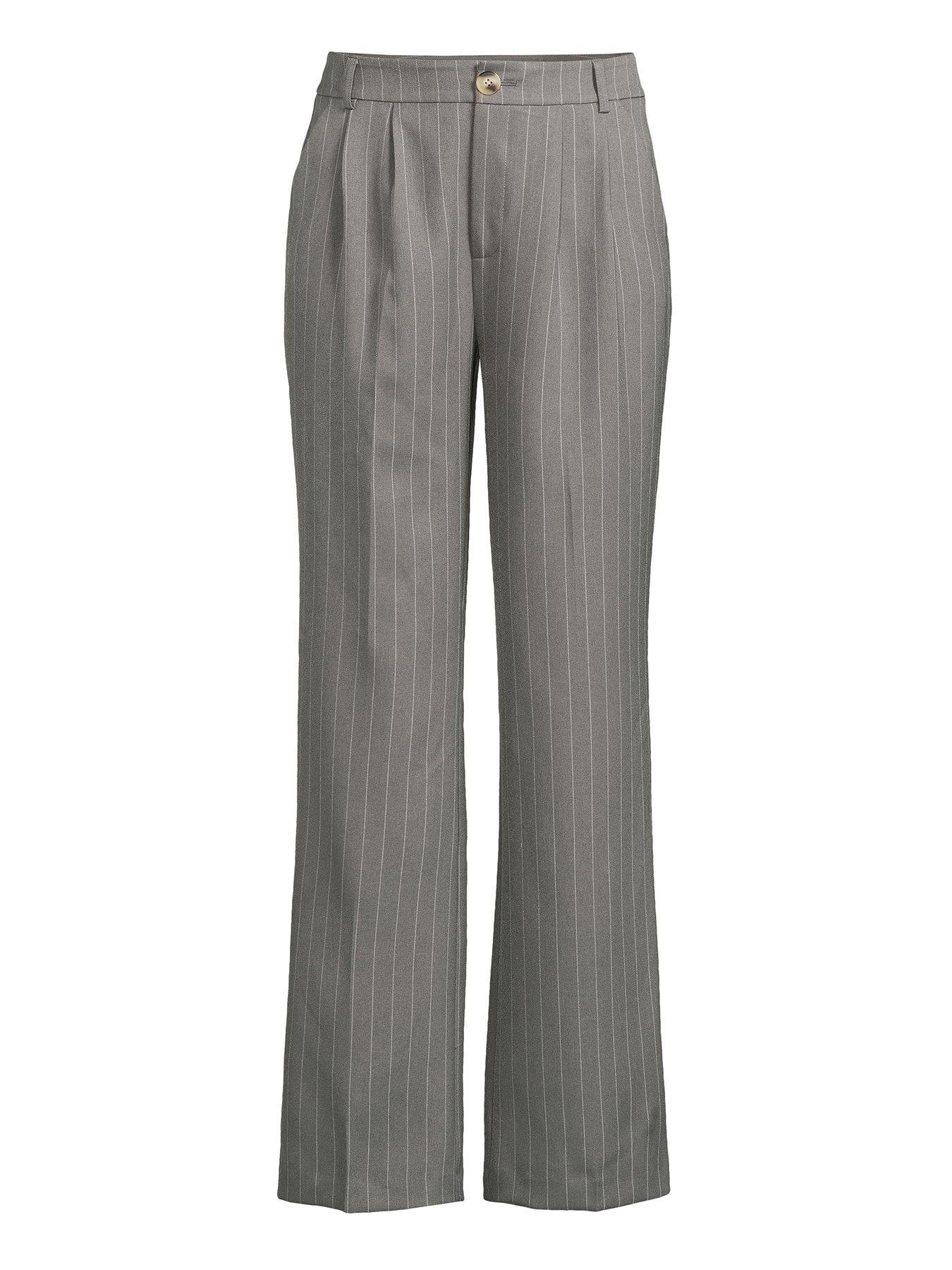 Grey pinstripe clearance pants womens