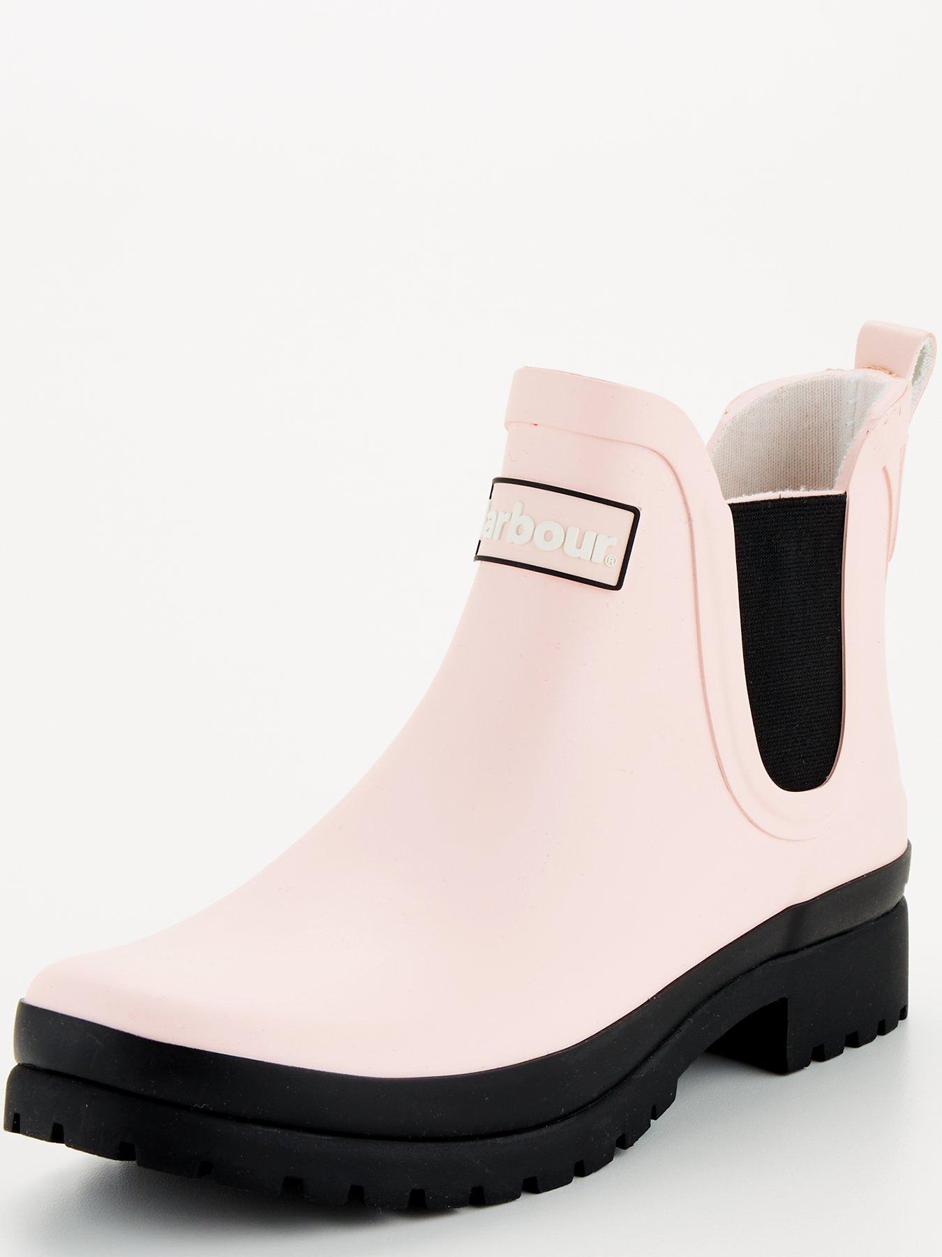 Pink barbour outlet wellies