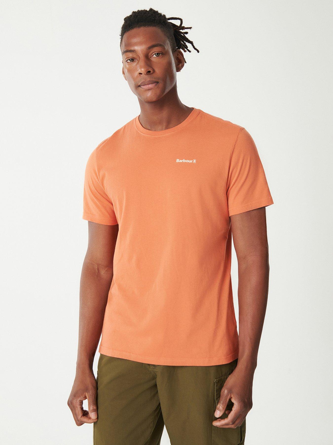 Barbour Kentrigg Back Print T Shirt Orange Very