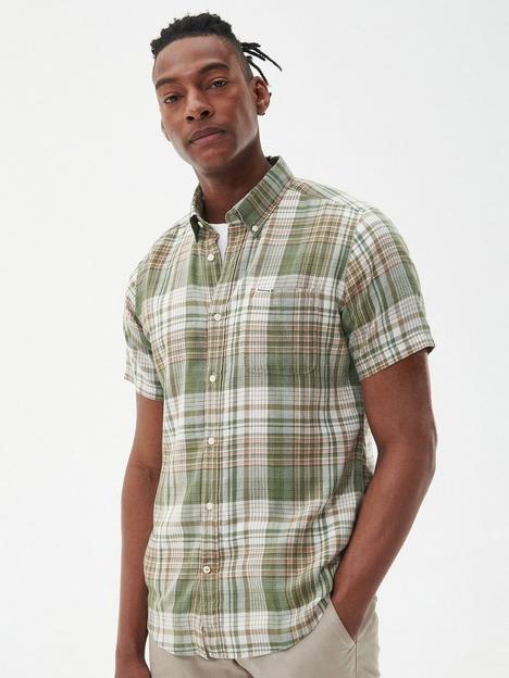 barbour-oxtown-short-sleeve-tailored-shirt-green