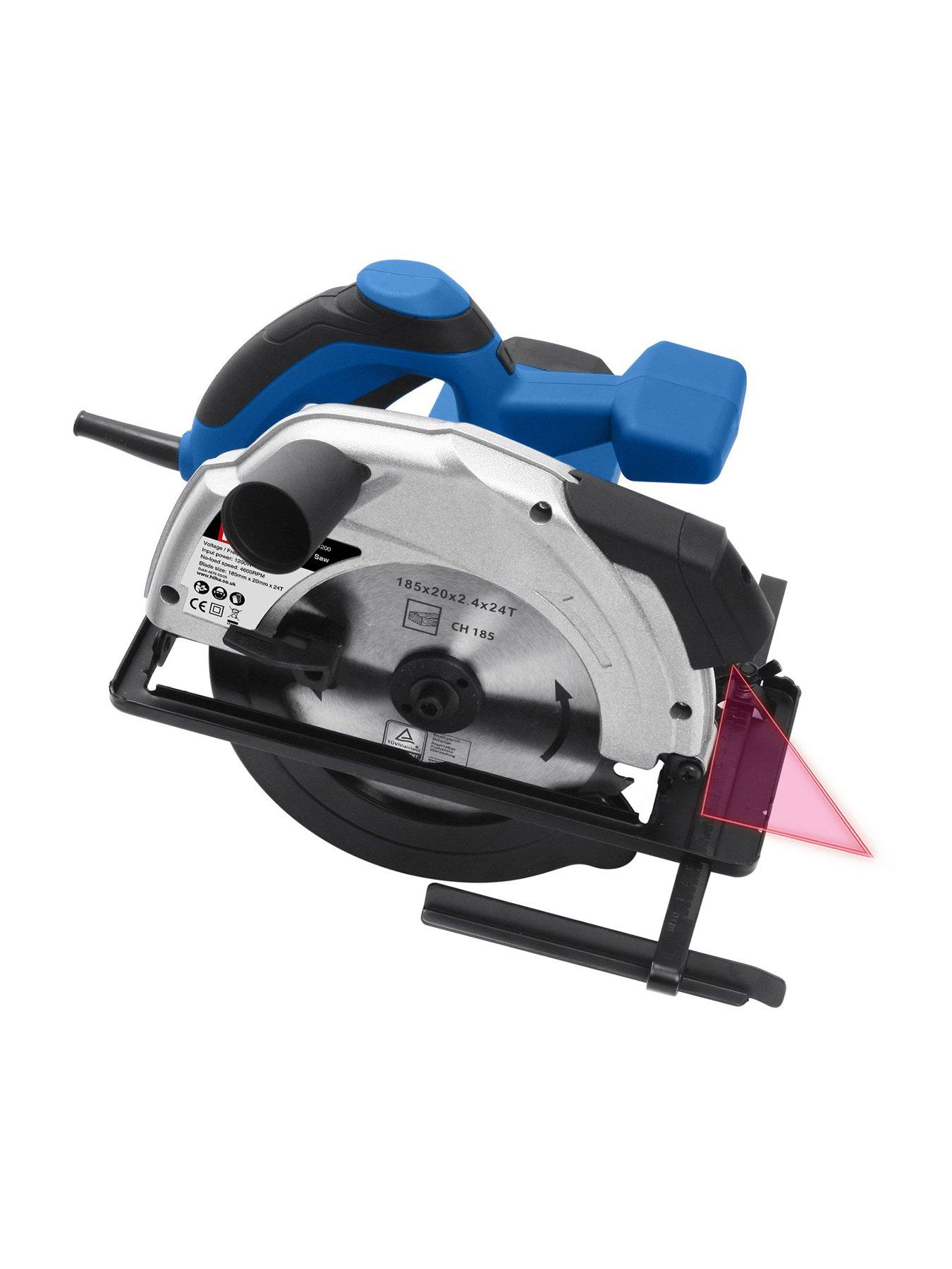 Product photograph of Hilka Tools 1200w 185mm Circular Saw from very.co.uk