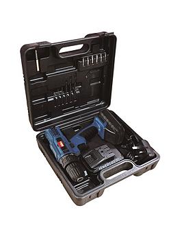 Product photograph of Hilka Tools 18v Li-ion Cordless Drill Driver With 2 Batteries from very.co.uk