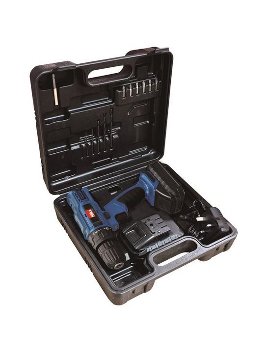 front image of hilka-tools-18v-li-ion-cordless-drilldriver-with-2-batteries