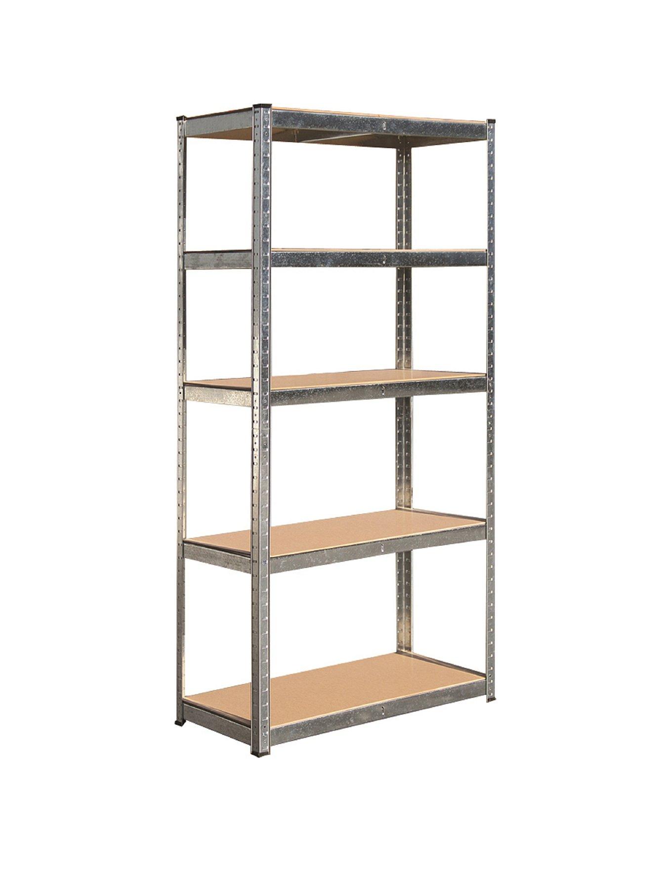 Product photograph of Hilka Tools 175kg 5 Tier Boltless Shelving from very.co.uk
