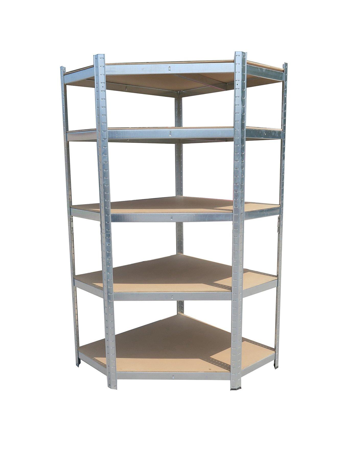 Hilka 175kg 5 Tier Corner Boltless Shelving