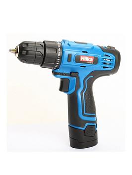 Product photograph of Hilka Tools 12v Li-ion Cordless Drill Driver from very.co.uk