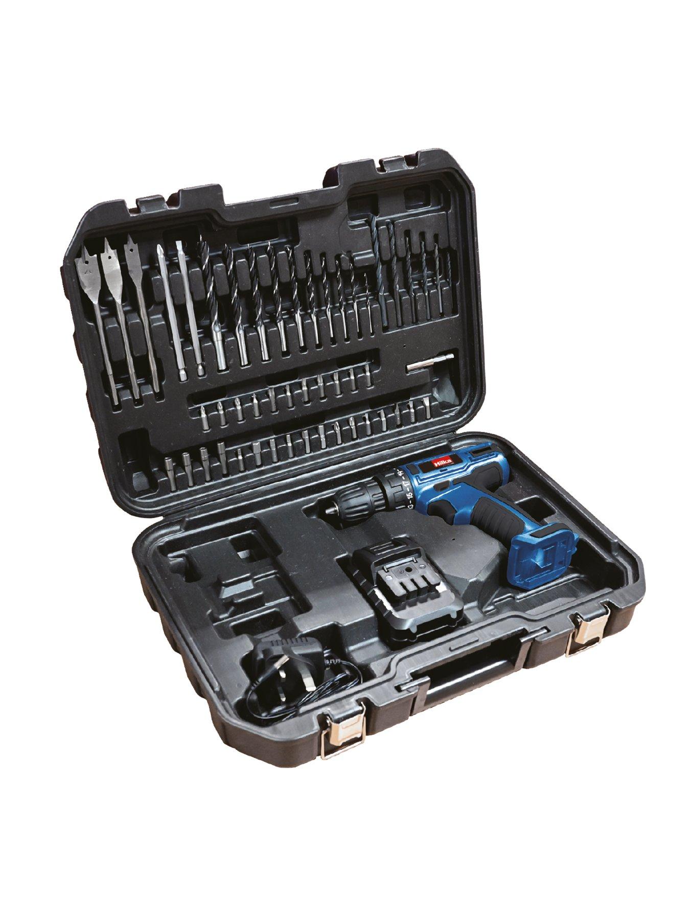 Image 2 of 4 of Hilka Tools 18V Li-ion Cordless Drill/Driver with 50 Accessories