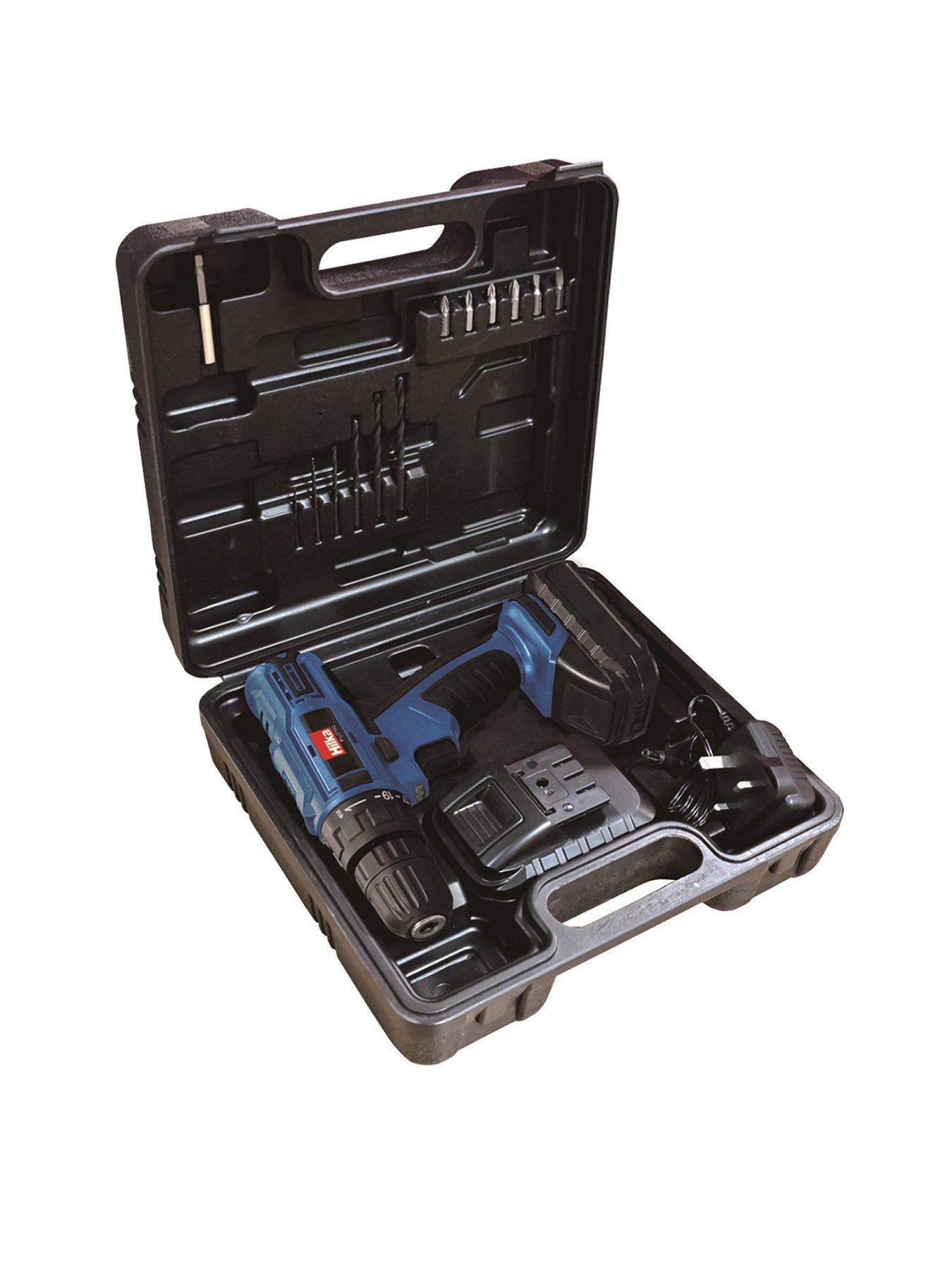 Product photograph of Hilka Tools 18v Li-ion Cordless Drill Amp Impact Driver Combo With 2 Batteries from very.co.uk