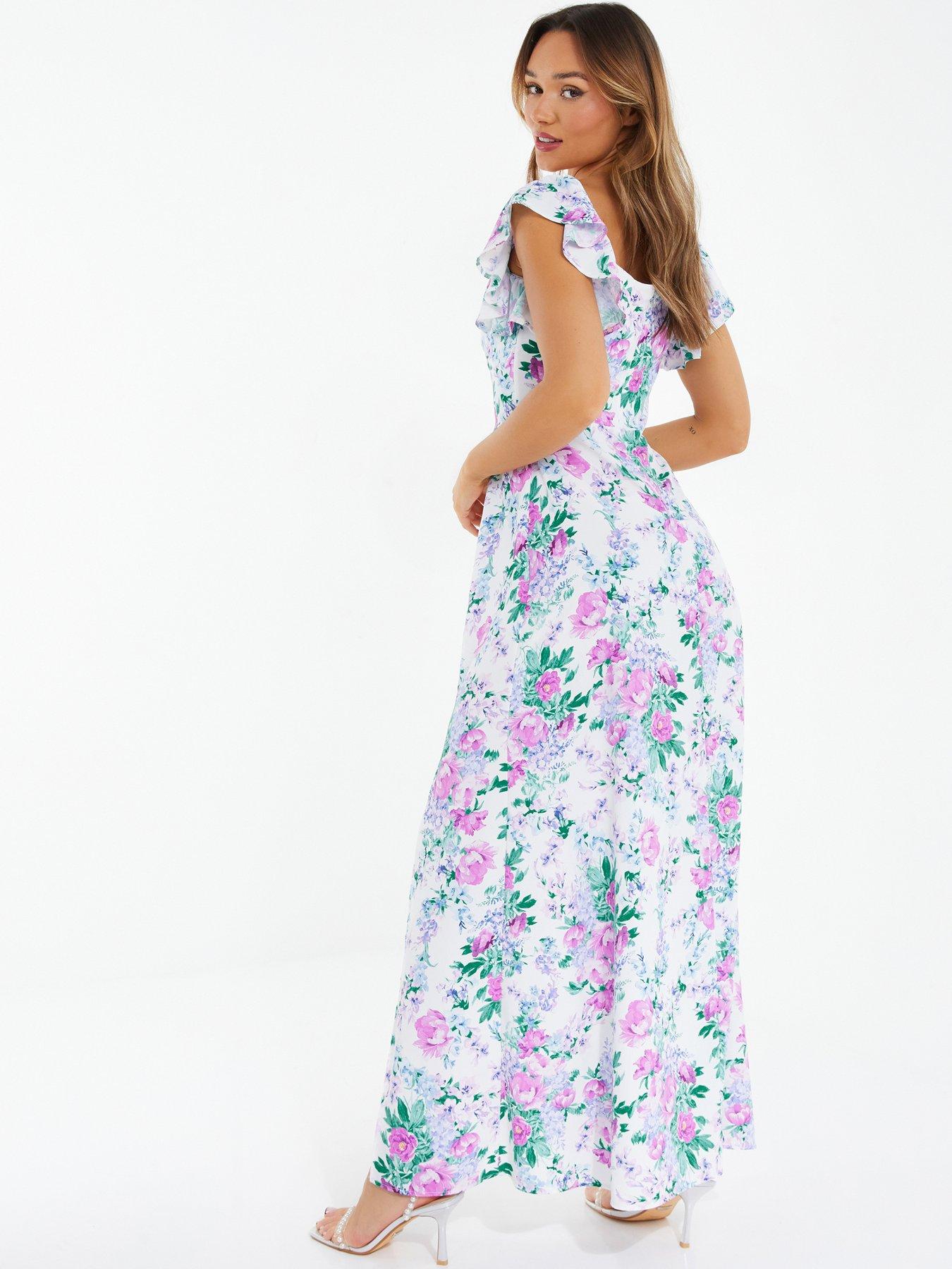 Quiz floral sale dress