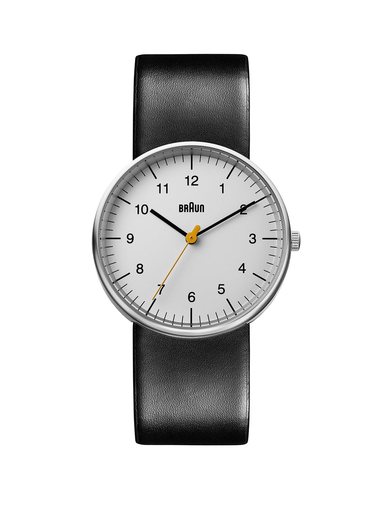 braun-bn0021gents-qa-stainless-steel-blacknbspleather-strapnbspwatchnbsp
