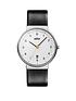  image of braun-gents-qa-stainless-steel-case-white-dial-black-leather-strap-watch