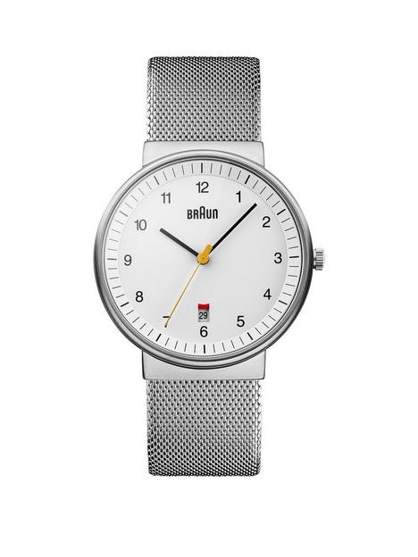braun-gents-qa-stainless-steel-case-white-dial-stainless-steel-mesh-strap