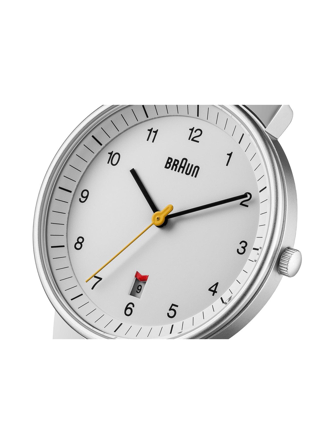 Image 3 of 5 of Braun Gents QA Stainless Steel Case White Dial Stainless Steel Mesh Strap