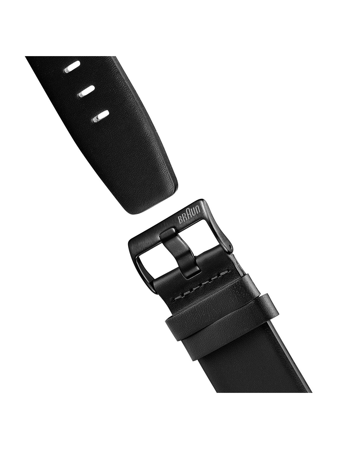 Image 5 of 5 of Braun BN0172&nbsp;Gents Leather Strap Black Watch