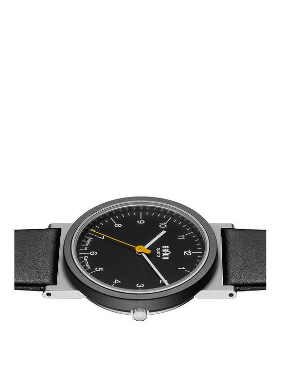 stillFront image of braun-unisex-aw10-qa-stainless-steel-case-sl-dial-black-leather-strap-watch