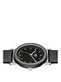  image of braun-unisex-aw10-qa-stainless-steel-case-sl-dial-black-leather-strap-watch