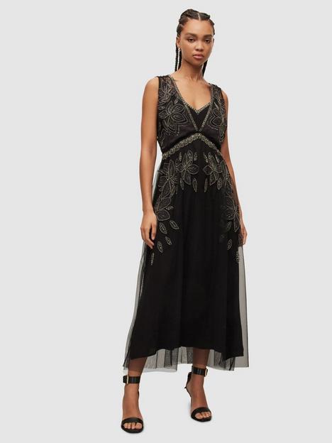 allsaints-laia-embroidered-dress-black