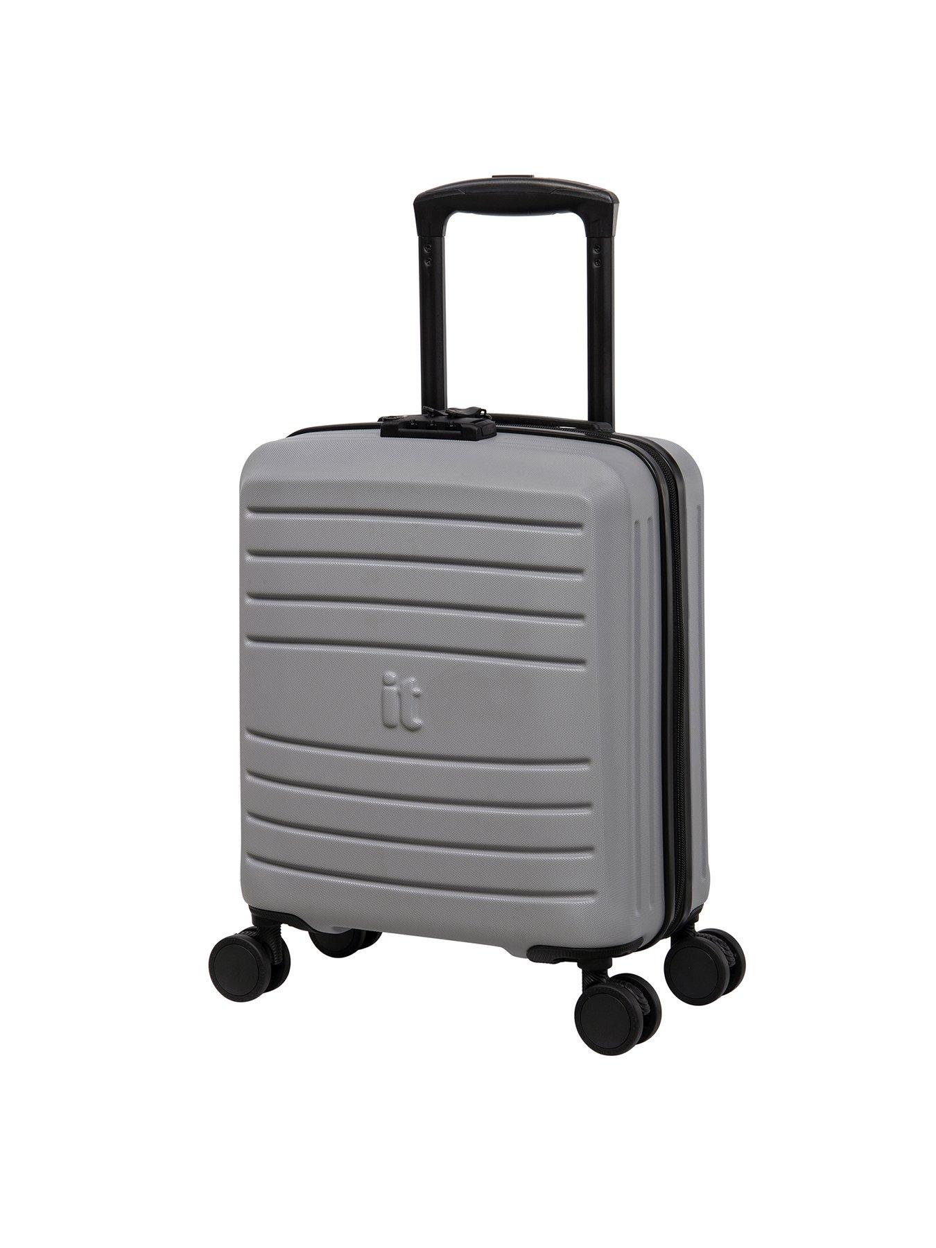it Luggage EcoProtect Silver Underseat Hardshell Suitcase very.co.uk