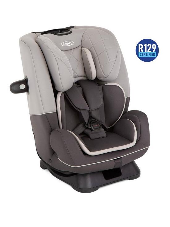 front image of graco-slimfit-r129-car-seat-iron